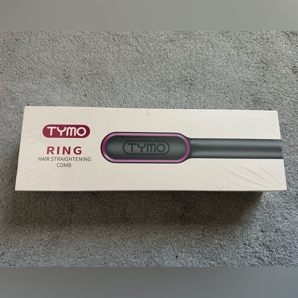 NEW Tymo Ring Hair Straightening Comb Black